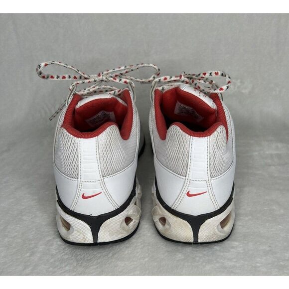 Nike Max Air Running Shoe White Red Hearts On Laces Women’s Size 10 - Picture 10 of 12